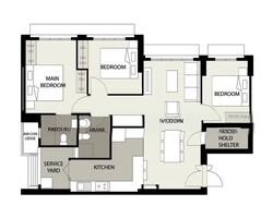 Blk 419B Waterfront II @ Northshore (Punggol), HDB 4 Rooms #602832721